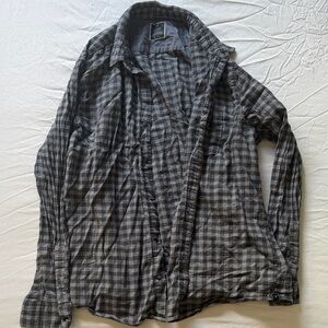 Denver Hayes Gray Plaid Lightweight Shirt Jacket